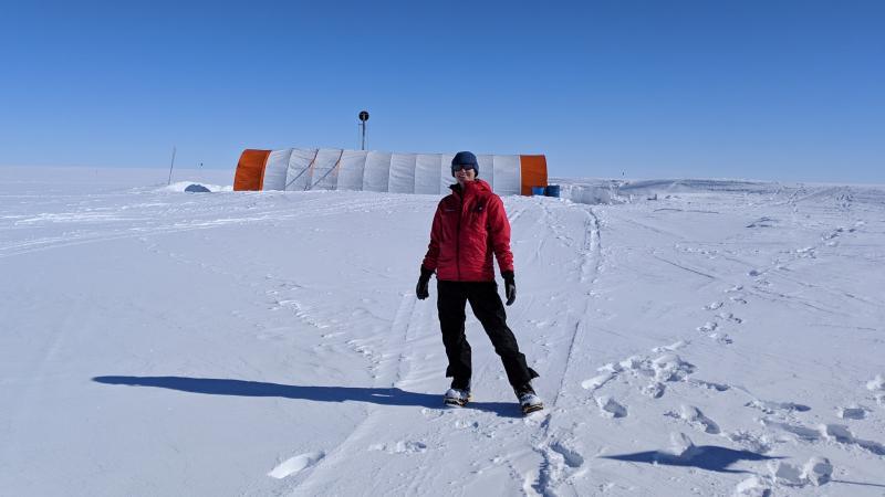 Mackenzie Grieman '09 in Antarctica
